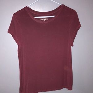 Maroon, T-shirt from American Eagle